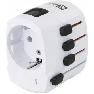 SKROSS putni adapter PRO, 6.3A max., uzemljen, univerzalan za cijeli svijet SKROSS putni adapter PRO, 6.3A max., uzemljen, univerzalan za cijeli svijet