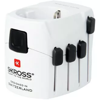 SKROSS putni adapter PRO, 6.3A max., uzemljen, univerzalan za cijeli svijet SKROSS putni adapter PRO, 6.3A max., uzemljen, univerzalan za cijeli svijet