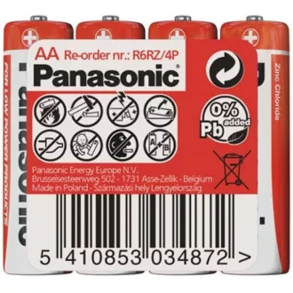 PANASONIC cink ugljične baterije crveni cink R6RZ / 4P AA 1.5V (skupljaju se 4kom)
