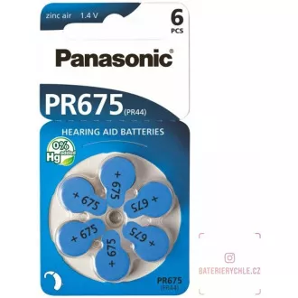 PANASONIC Cink-zračna baterija PR-675 (44) / 6LB AA 1, 2V (Blister 4kom)