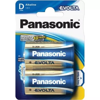PANASONIC alkalne baterije EVOLTA Platinum LR20EGE / 2BP D 1.5V (blister 2kom)