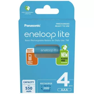 PANASONIC HR03 AAA 4LCCE/4BE ENELOOP LITE N, 550 mAh (Blister 4 kom) PANASONIC HR03 AAA 4LCCE/4BE ENELOOP LITE N, 550 mAh (Blister 4 kom)