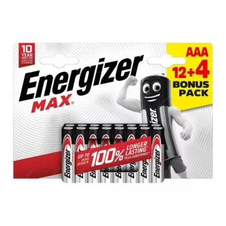 Energizer LR03/16 Max AAA 12+4 gratis