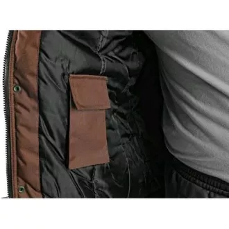 Jakna CXS IRVINE, zimska, muška, smeđe-crna, veličina 4XL