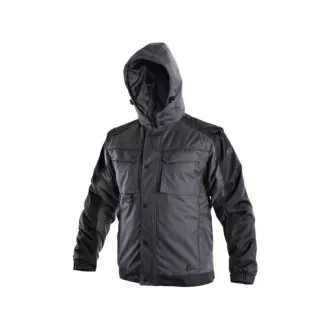 Jakna CXS IRVINE, zimska, muška, sivo-crna, veličina 2XL