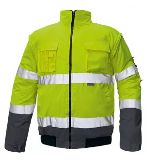 CLOVELLY pilotska jakna HV žuta / tamnoplava 2XL