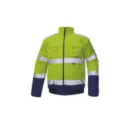 CLOVELLY pilotska jakna HV žuta / tamnoplava 3XL