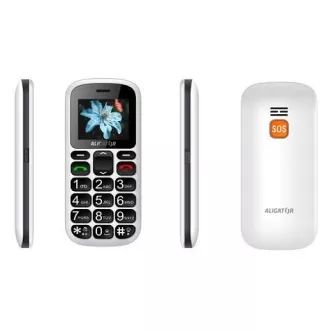 Aligator A321 Senior Dual SIM, bijeli + postolje za punjenje Aligator A321 Senior Dual SIM, bijeli + postolje za punjenje