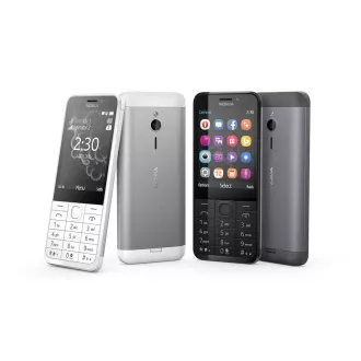 Nokia 230 Dual SIM, tamno srebrna