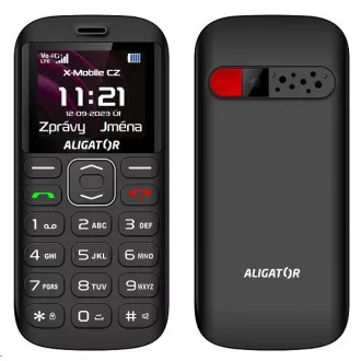Aligator A720 4G Senior, crni + stalak za punjenje