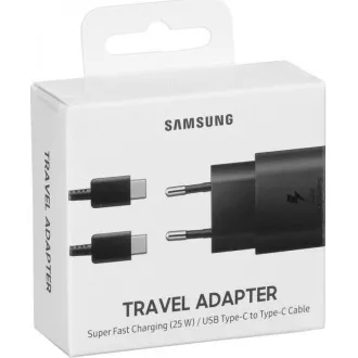 Samsung putni punjač EP-TA800XWE, Quickcharge 25W, USB-C konektor, bijeli Samsung putni punjač EP-TA800XWE, Quickcharge 25W, USB-C konektor, bijeli