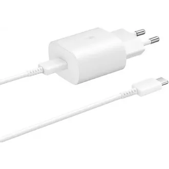 Samsung putni punjač EP-TA800NWE, Quickcharge 25W, USB-C, bijeli Samsung putni punjač EP-TA800NWE, Quickcharge 25W, USB-C, bijeli