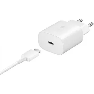 Samsung putni punjač EP-TA800NWE, Quickcharge 25W, USB-C, bijeli Samsung putni punjač EP-TA800NWE, Quickcharge 25W, USB-C, bijeli