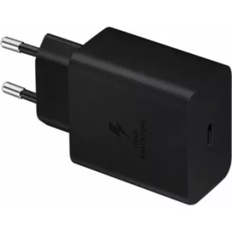 Samsung putni punjač EP-T4510XBE, brzo punjenje 45W, USB-C + USB-C podatkovni kabel, crni