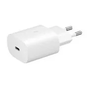 Samsung putni punjač EP-TA800EWE, PD, Brzo punjenje, USB-C, 25 W, bijeli, (bulk)