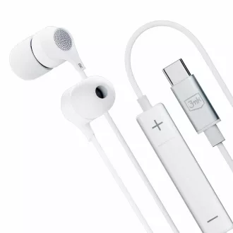 3mk slušalice - žičane slušalice USB-C, bijele 3mk slušalice - žičane slušalice USB-C, bijele