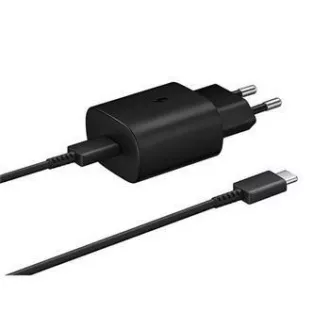 Samsung mrežni punjač EP-TA800EBE + kabel EP-DG980BBE USB-C, 25W, crni, (bulk)
