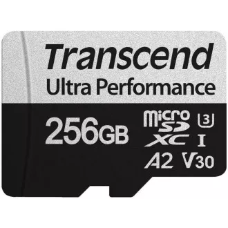 TRANSCEND MicroSDXC kartica 256 GB 340S, UHS-I U3 A2 Ultra Performance 160/125 MB / s