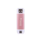 TRANSCEND vanjski SSD ESD310P 2TB, vanjski SSD, USB 10Gbps, tip C/A, roza