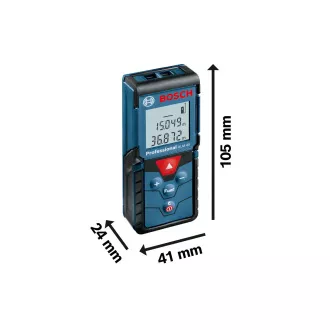 BOSCH GLM 40, laserski daljinomjer, raspon 0,15 - 40,00 m, 635 nm, < 1 mW BOSCH GLM 40, laserski daljinomjer, raspon 0,15 - 40,00 m, 635 nm, < 1 mW