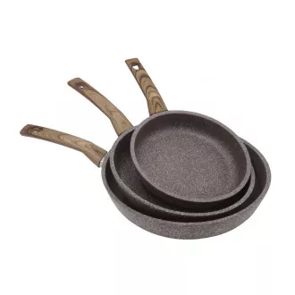 Steuber Aluminijska tava KAMJENO DRVO, promjer 20 cm