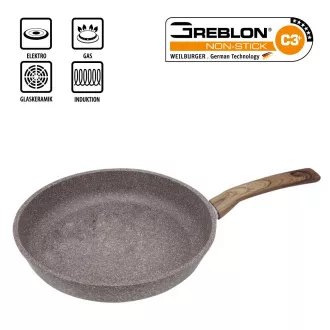 Steuber Aluminijska tava KAMJENO DRVO, promjer 28 cm