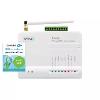 EVOLVEO Sonix - bežični GSM alarm (4 daljinska upravljača, PIR senzor pokreta, senzor vrata/prozora, vanjski zvučnik, Android/iPhone EVOLVEO Sonix - bežični GSM alarm (4 daljinska upravljača, PIR senzor pokreta, senzor vrata/prozora, vanjski zvučnik, Android/iPhone