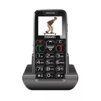 EVOLVEO EasyPhone, mobilni telefon za starije osobe sa postoljem za punjenje (crno) EVOLVEO EasyPhone, mobilni telefon za starije osobe sa postoljem za punjenje (crno)
