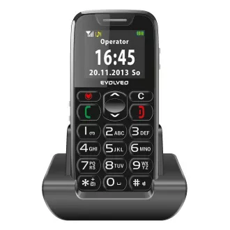 EVOLVEO EasyPhone, mobilni telefon za starije osobe sa postoljem za punjenje (crno) EVOLVEO EasyPhone, mobilni telefon za starije osobe sa postoljem za punjenje (crno)