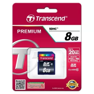 TRANSCEND SDHC kartica 8GB Premium, klasa 10
