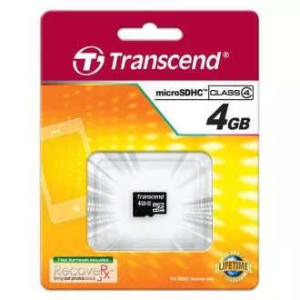 TRANSCEND MicroSDHC kartica 4GB Class 4, bez adaptera