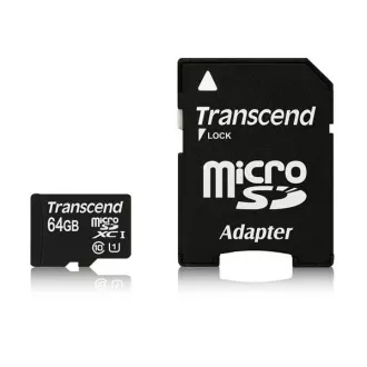 TRANSCEND MicroSDXC kartica 64 GB Premium, Class 10 UHS-I 400x (R: 85 / W: 35 MB / s) + adapter
