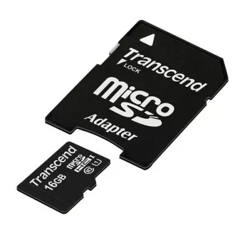 TRANSCEND MicroSDHC kartica 16GB Premium, Class 10 UHS-I 300x + adapter