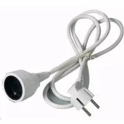 PREMIUMCORD Produžni kabel 230V 2m, 1 utičnica (M/Ž) bijeli