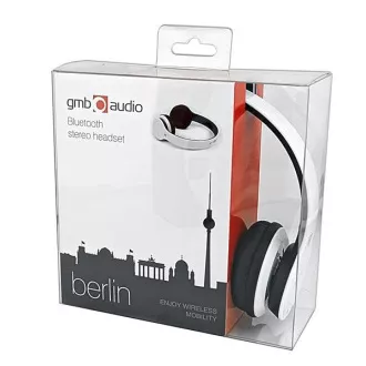 GEMBIRD slušalice s mikrofonom Berlin, Bluetooth, bijele