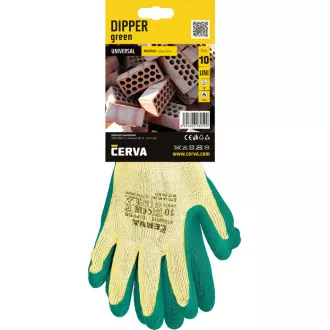 DIPPER rukavice blister zelene 11