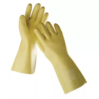 STANDARDNE rukavice natopljene 35cm. u PVC žutoj - 10