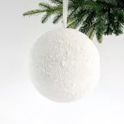 Eurolamp Božićni ukras snježna kugla 25 cm, 1 kom