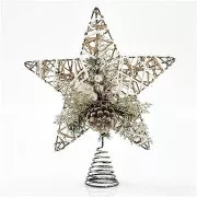 Eurolamp Zvijezda za vrh jelke, zlatna, 30,5 cm