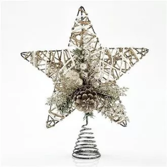 Eurolamp Zvijezda za vrh jelke, zlatna, 30,5 cm Eurolamp Zvijezda za vrh jelke, zlatna, 30,5 cm