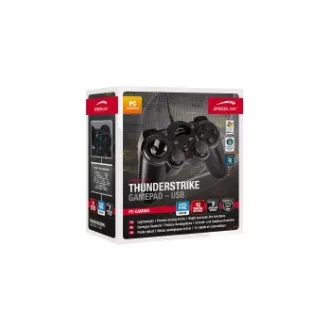 SPEED LINK igraći kontroler SL-6515-BK THUNDERSTRIKE Gamepad - USB, crni SPEED LINK igraći kontroler SL-6515-BK THUNDERSTRIKE Gamepad - USB, crni