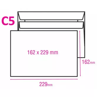 Omotnica C5 samoljepljiva 1000kom / zbirka samo cijeli paket