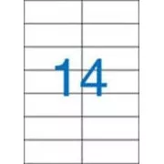 Etikete 105x42,4 mm 2 reda 14 etiketa po listu 100 listova Victoria