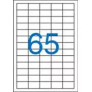 Etikete 38x21,2 mm 5 redova 65 etiketa po listu 100 listova Victoria