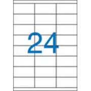 Etikete 70x36mm 3 reda 24 etikete po listu 100 listova Victoria