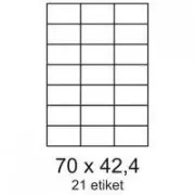 Etikete 70x42,3 mm 21 etiketa po listu 100 listova Smartline