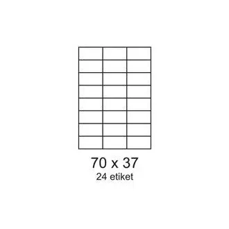 Etikete 70x37mm 24 etikete po listu 100 listova Smartline