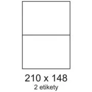 Etikete 210x148mm 2 etikete po listu 100 listova Smartline