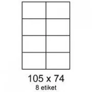 Etikete 105x74mm 8 etiketa po listu 100 listova Smartline