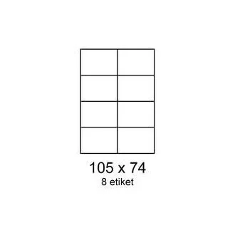 Etikete 105x74mm 8 etiketa po listu 100 listova Smartline